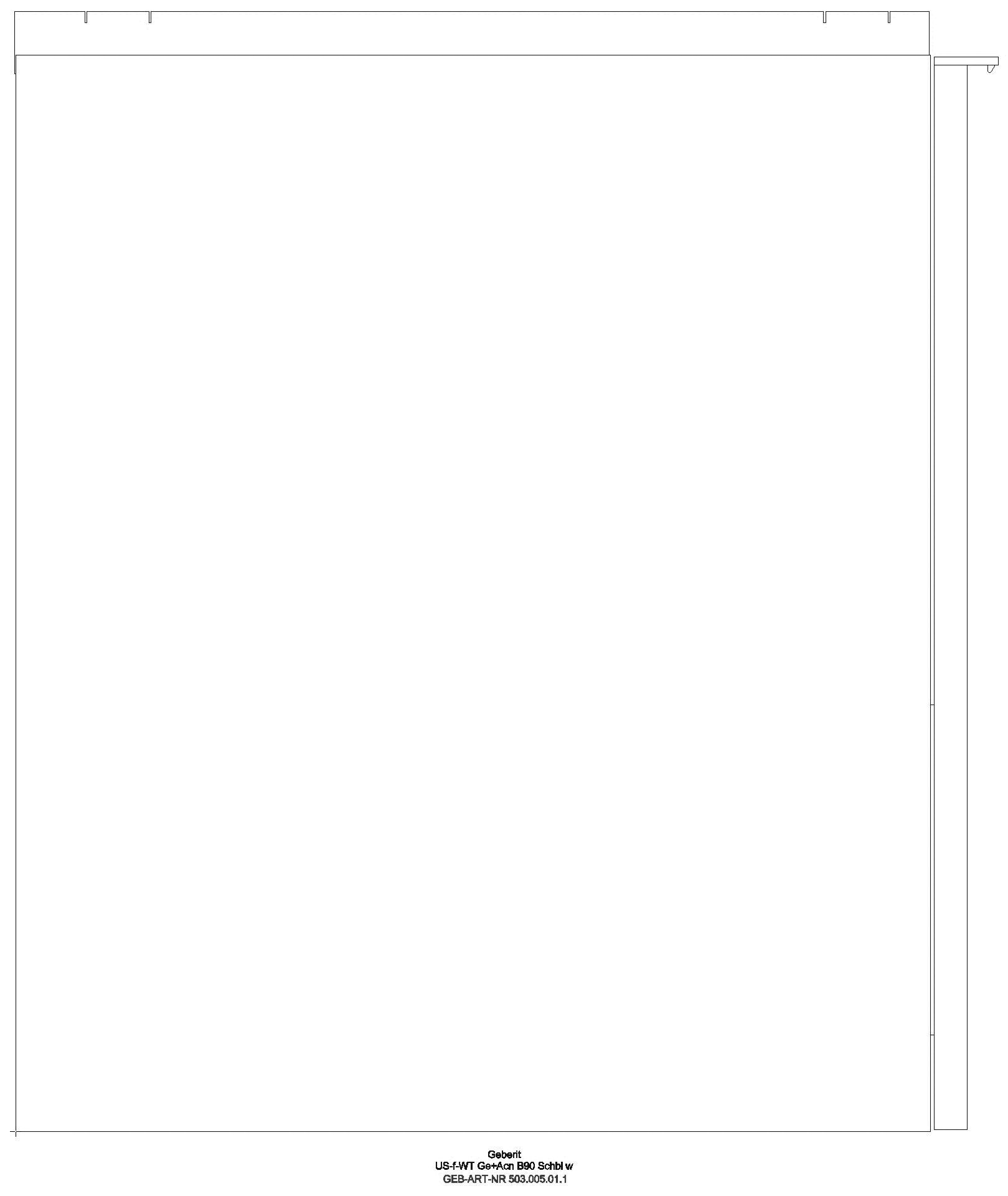 Acanto US für WT B:90cm, 1 Schubl. 1 i.Schubl., weiß hgl._ge2s_503005011_l