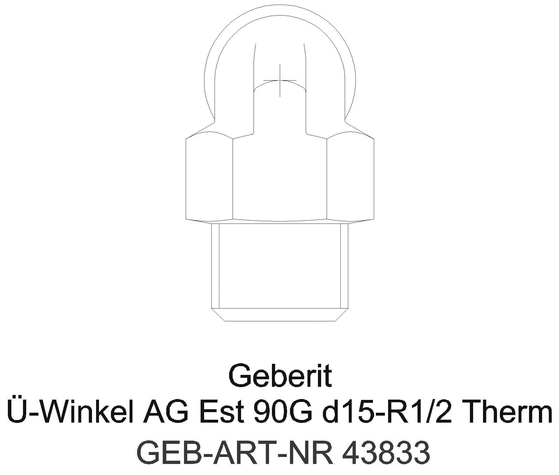 Geberit - GE Mapress Therm Übergangswinkel 90Gr mit IG d28-Rp1_43833_g