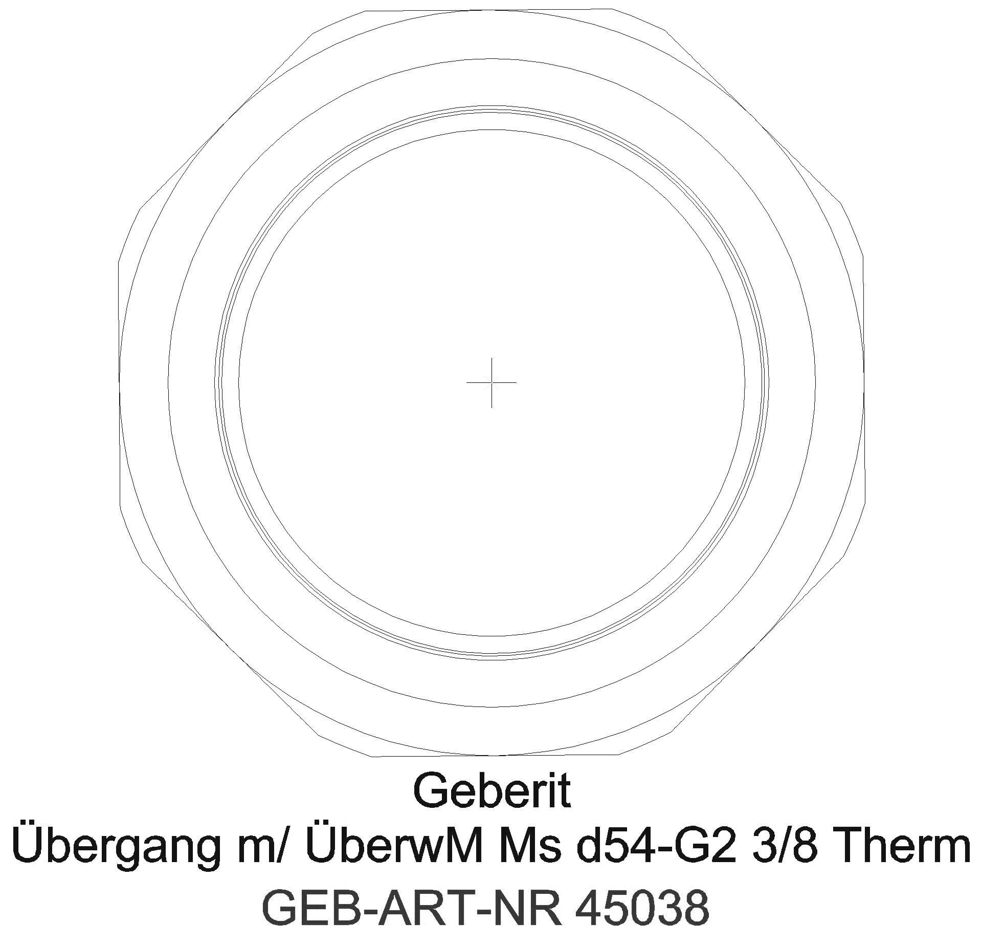 GE Mapress Therm Übergang mit Überwurfmutter d42-G1 3/4_45038_l