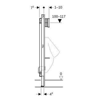 GE DuofixBasic Element für Urinal Geberit - GE DuofixBasic Element für Urinal (GTIN: 4064746032905, HAN: 458603006)