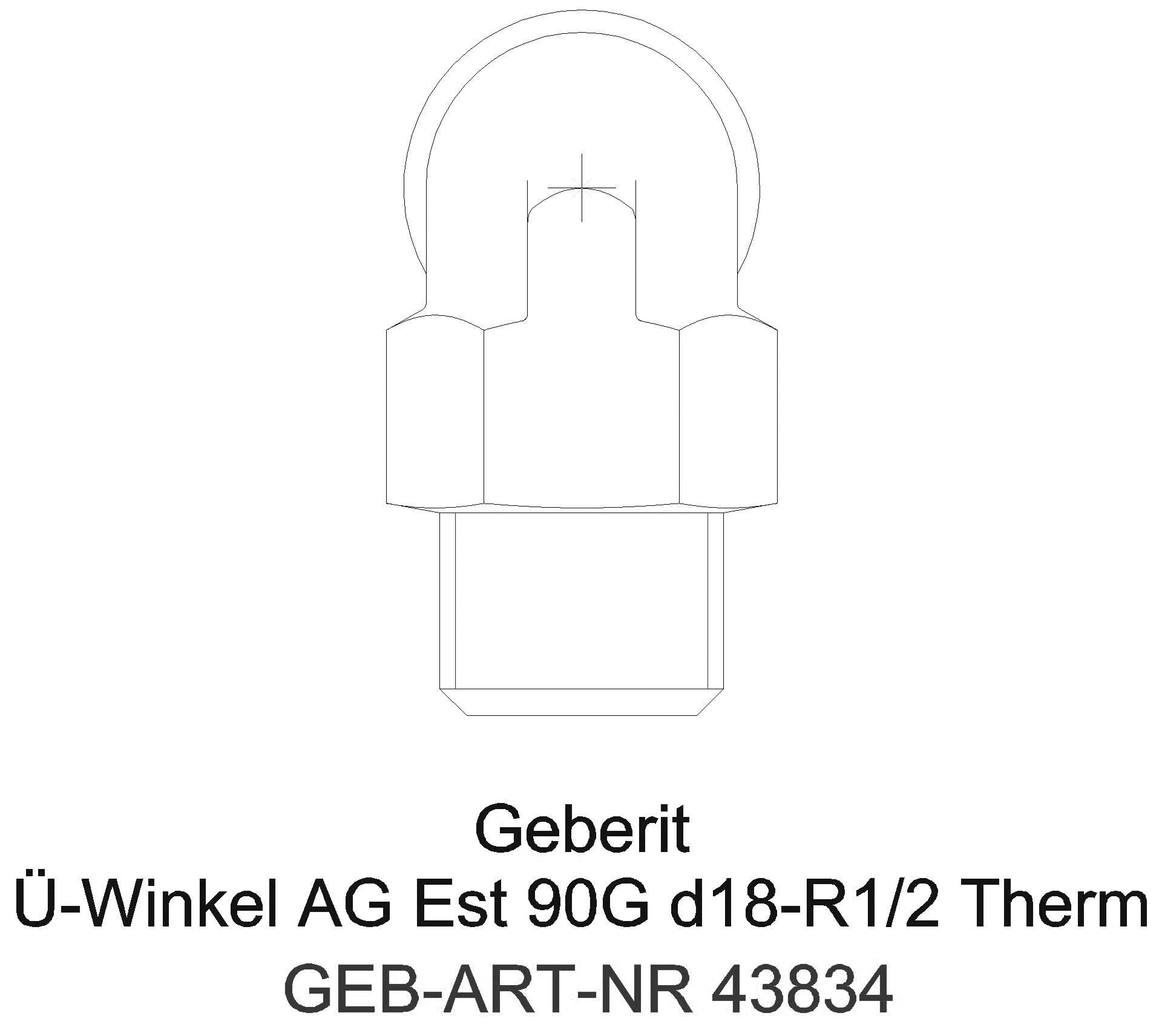 GE Mapress Therm Übergangswinkel 90Gr mit AG d15-R1/2_43834_g