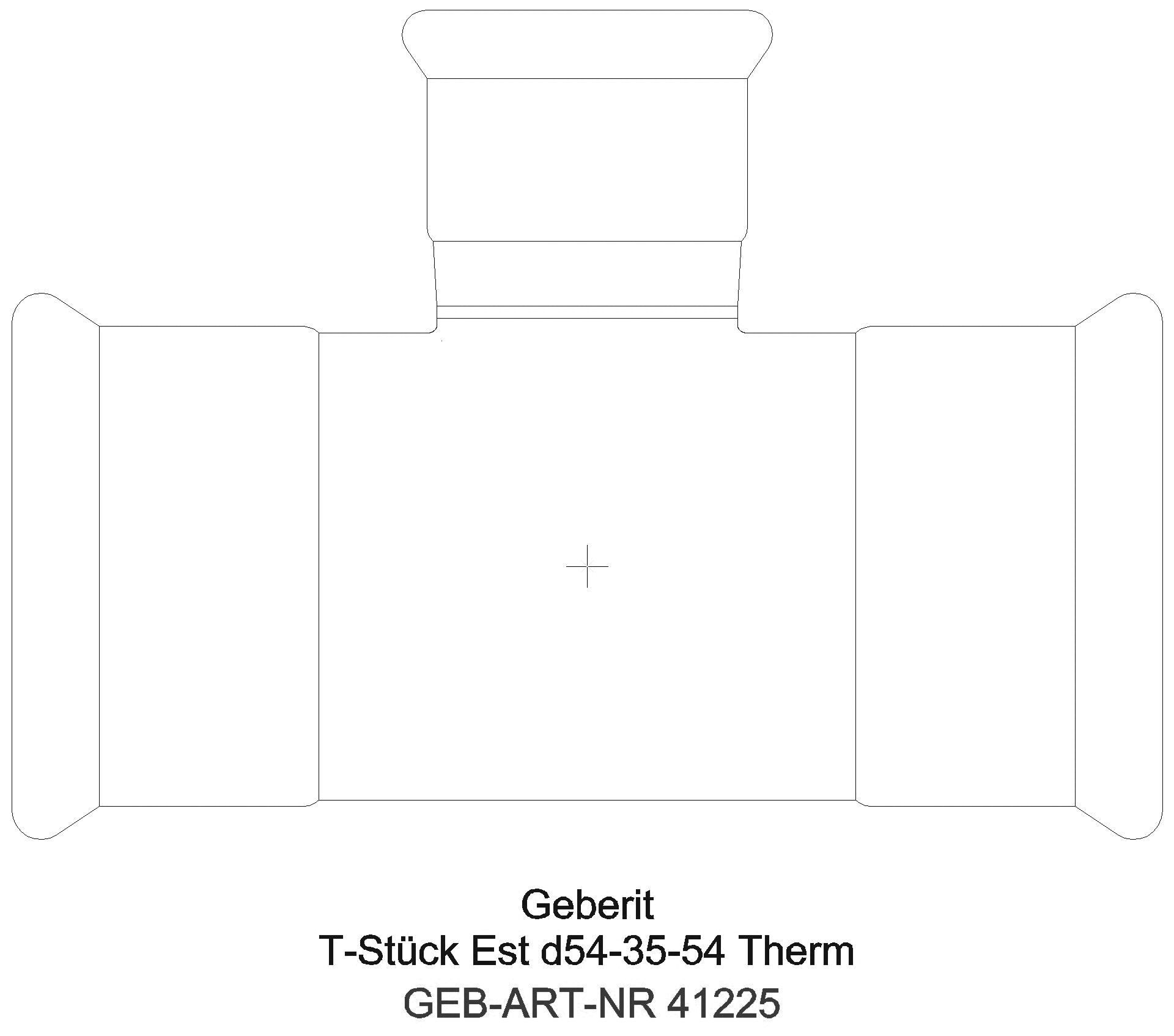 GE Mapress Therm T-Stück reduziert d54-28-54_41225_a