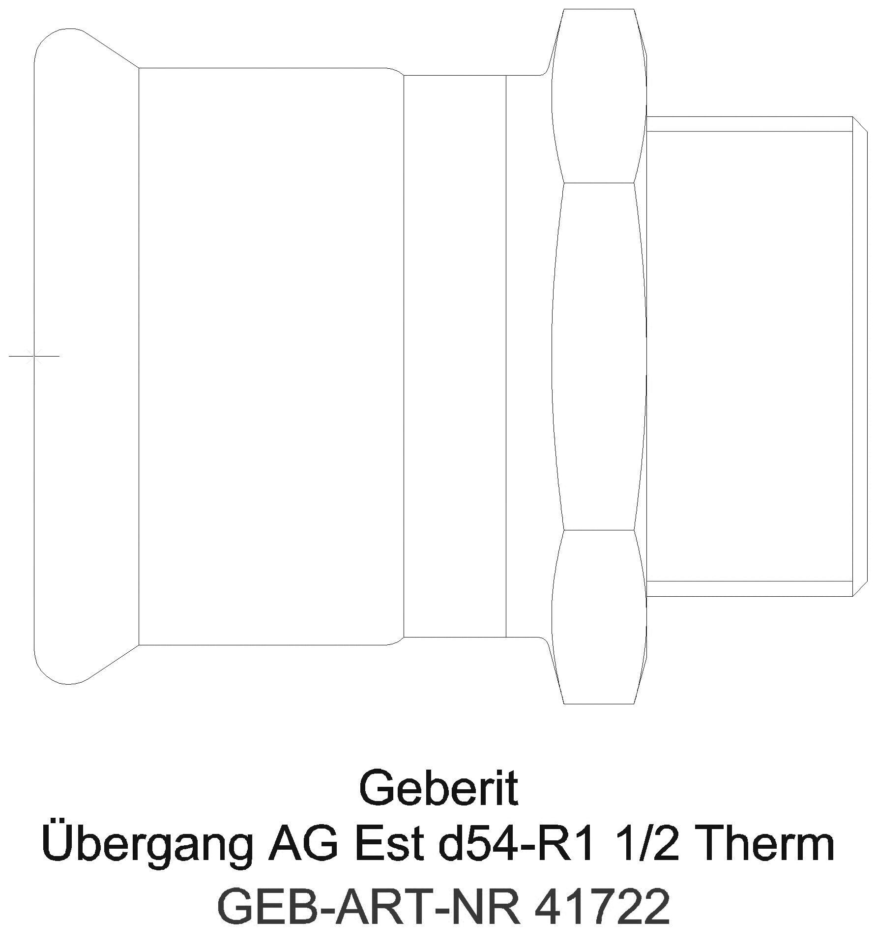 Geberit - GE Mapress Therm Übergang mit AG d35-R1 1/2_41722_g