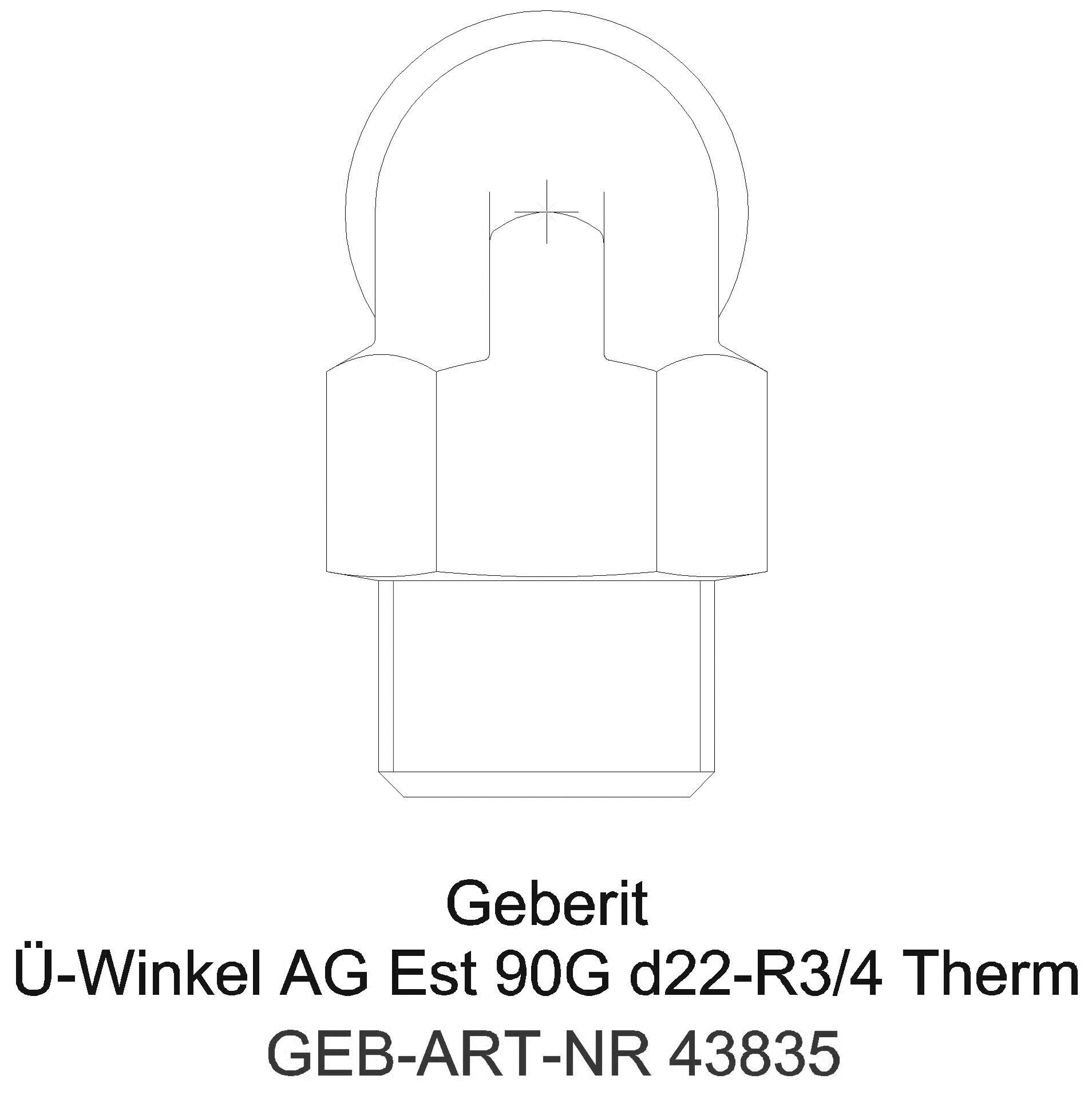 GE Mapress Therm Übergangswinkel 90Gr mit AG d18-R1/2_43835_g