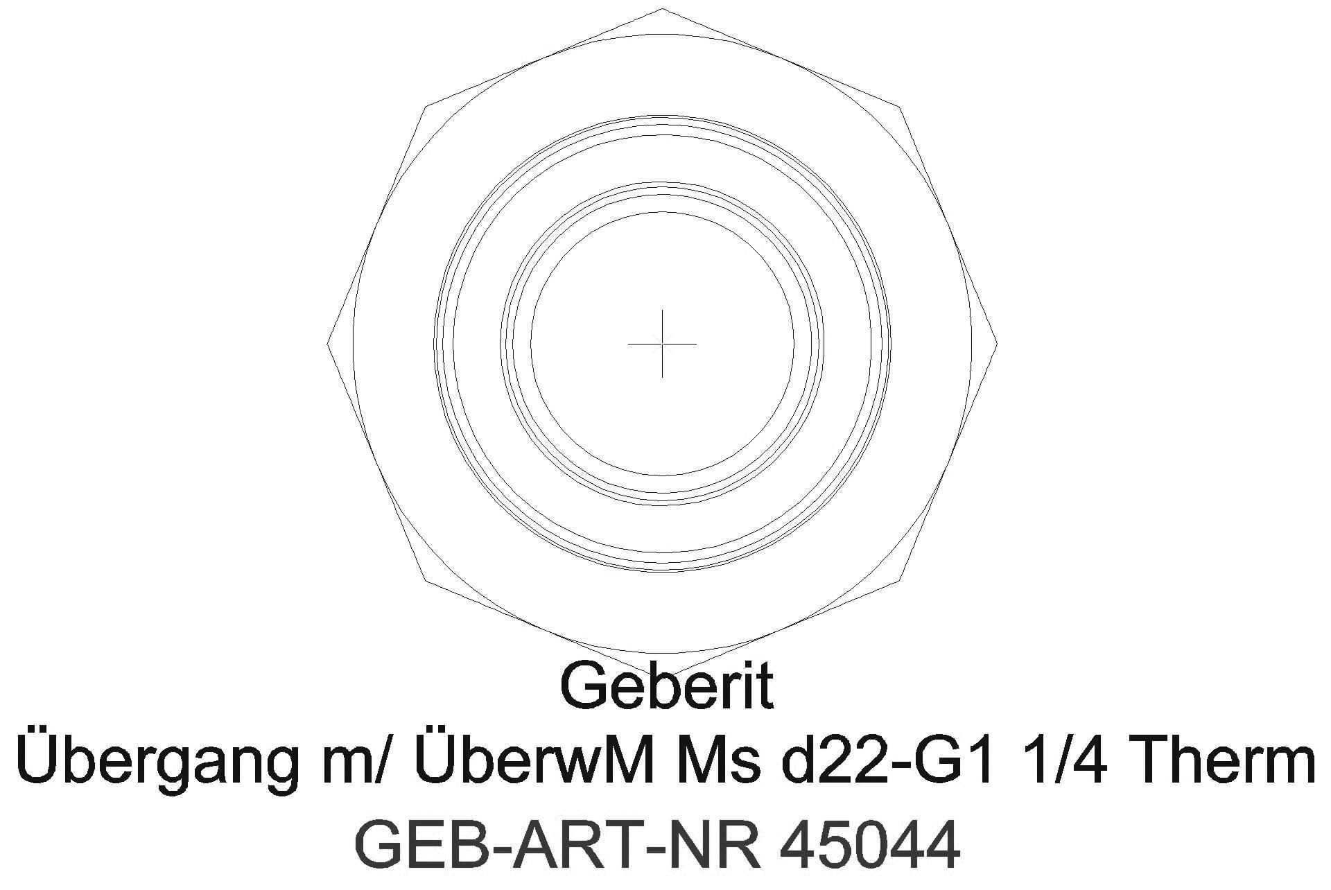 GE Mapress Therm Übergang mit Überwurfmutter d22-G1_45044_l