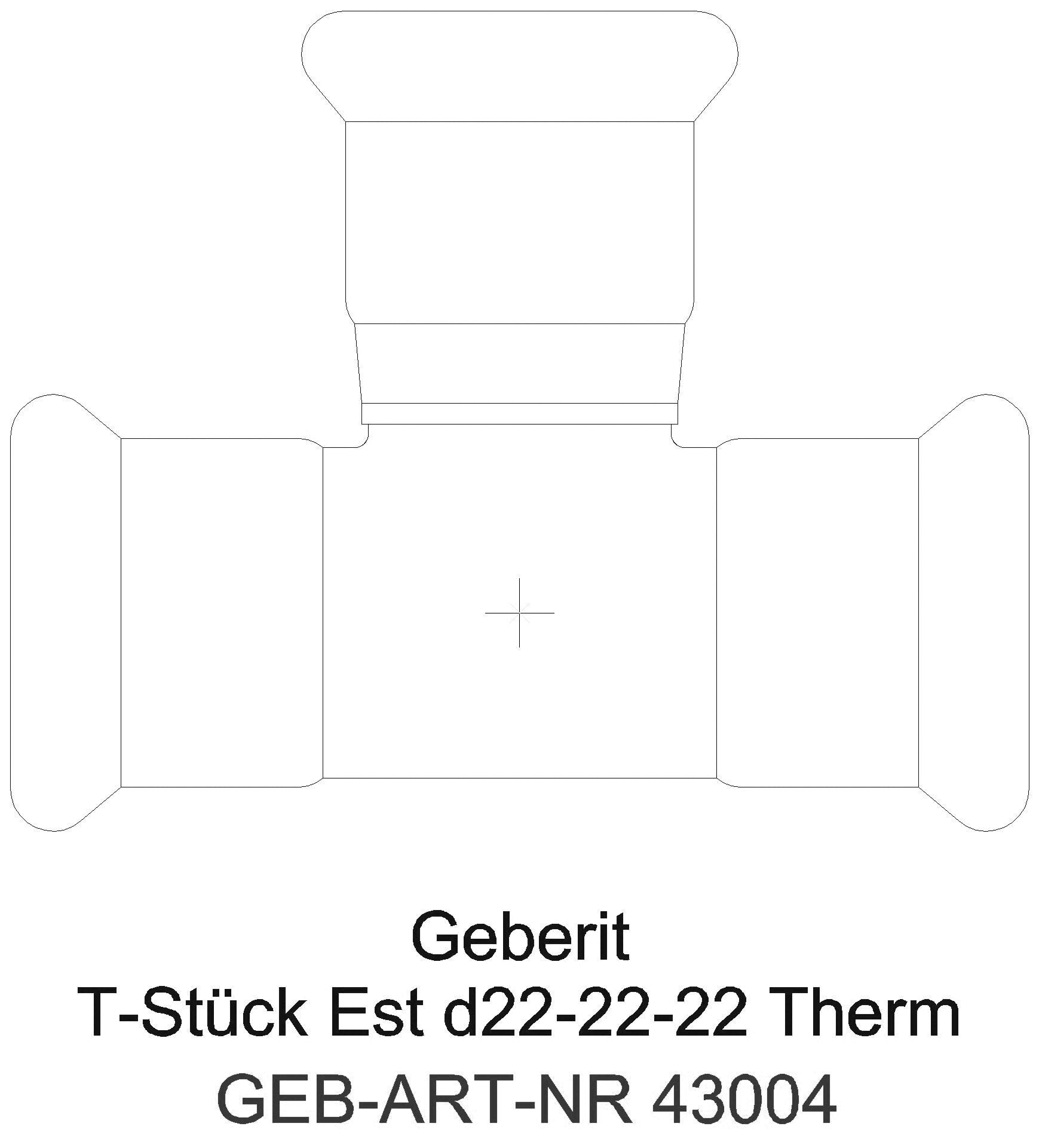 Geberit - GE Mapress Therm T-Stück egal d18-18-18_43004_a