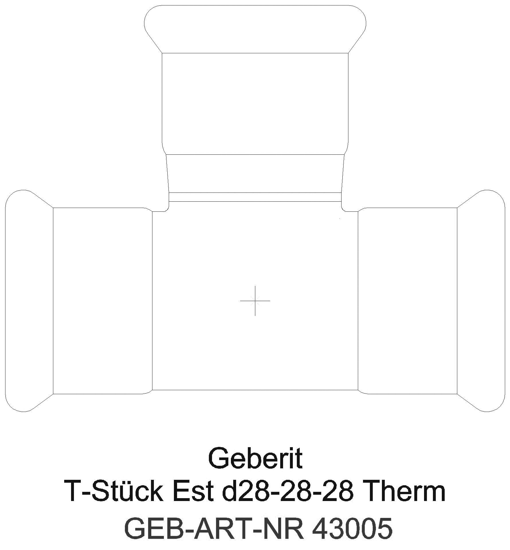 Geberit - GE Mapress Therm T-Stück egal d22-22-22_43005_a