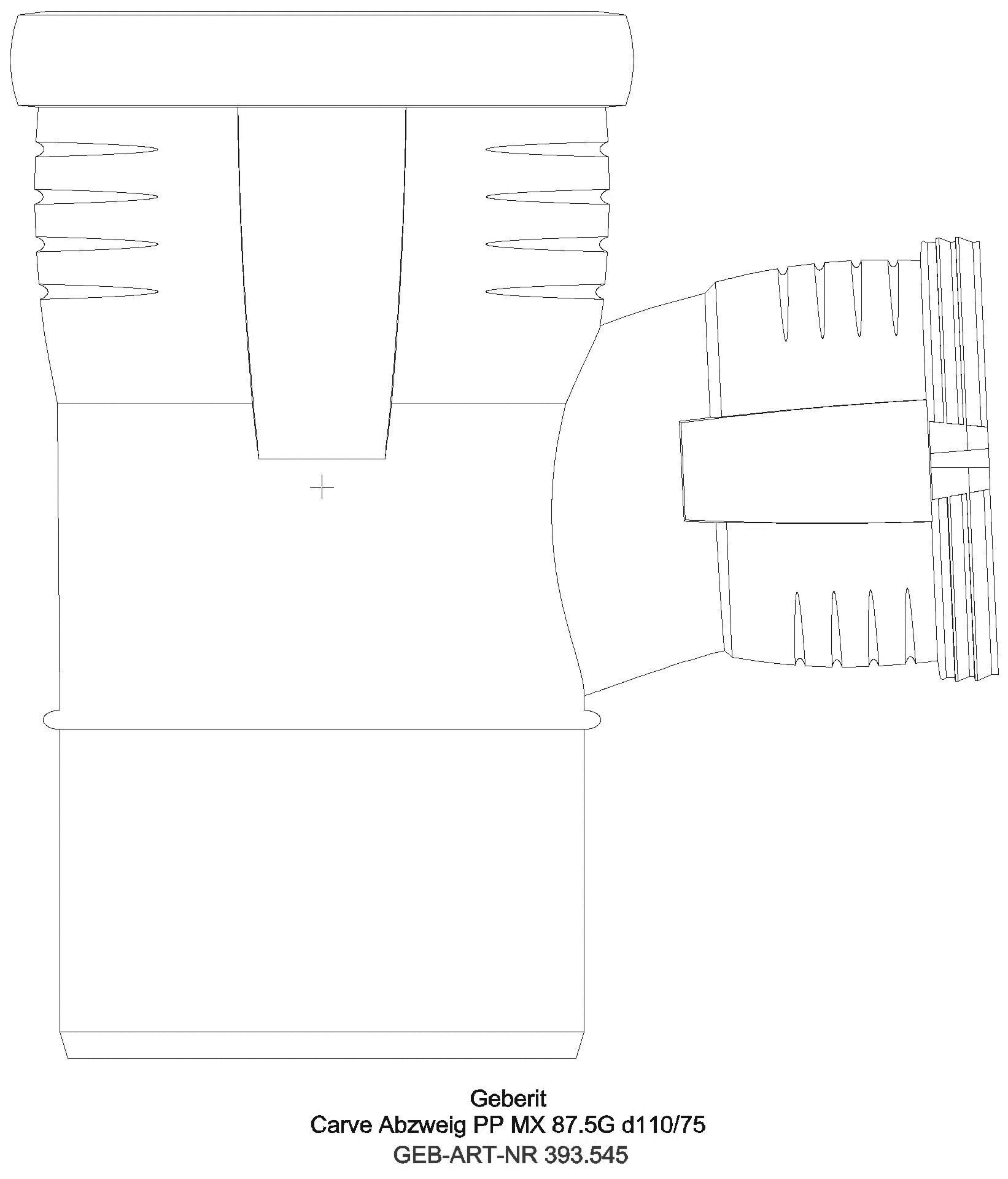 GE Silent-Pro Carve Abzweig 87,5Gr, d110/50_393545141_l