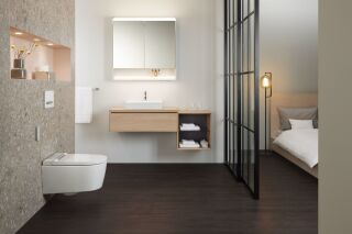 GE ONE Spiegelschrank mit ComfortLight Geberit - GE ONE Spiegelschrank mit ComfortLight