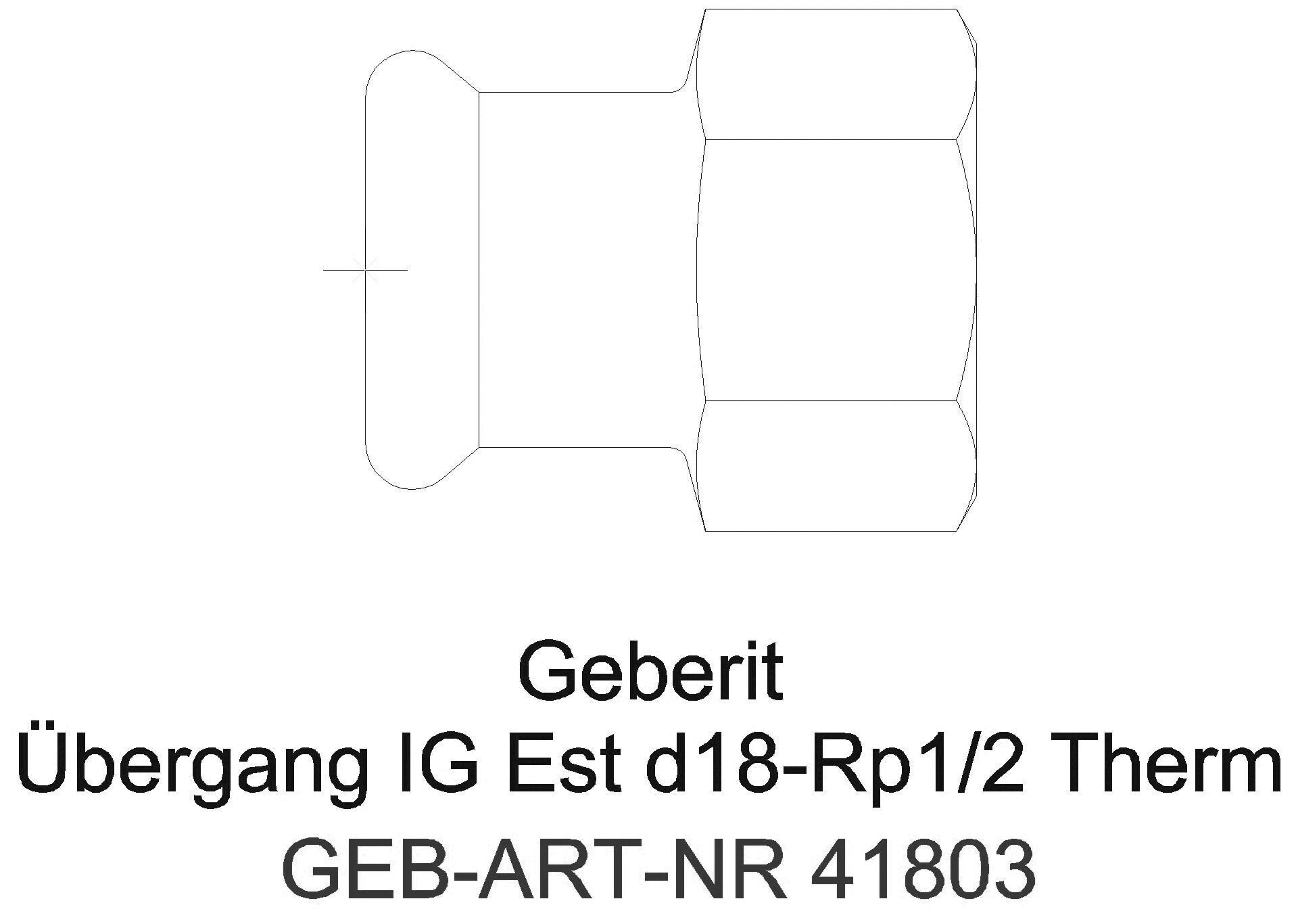 Geberit - GE Mapress Therm Übergang mit IG d15-Rp1/2_41803_g