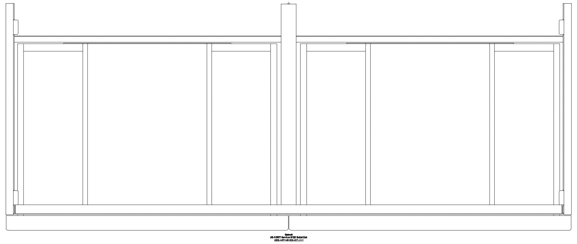 Acanto US für DWT B:120cm, 2 Schubl. 2 i.Schubl., Eiche_503007jh1_g