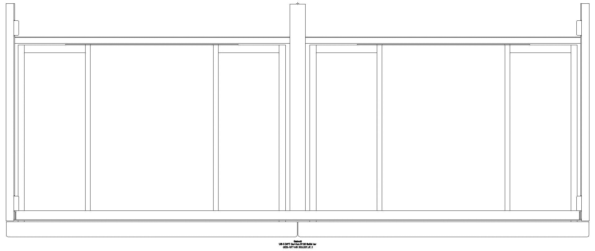 Acanto US für DWT B:120cm, 2 Schubl. 2 i.Schubl., lava matt_503007jk1_g