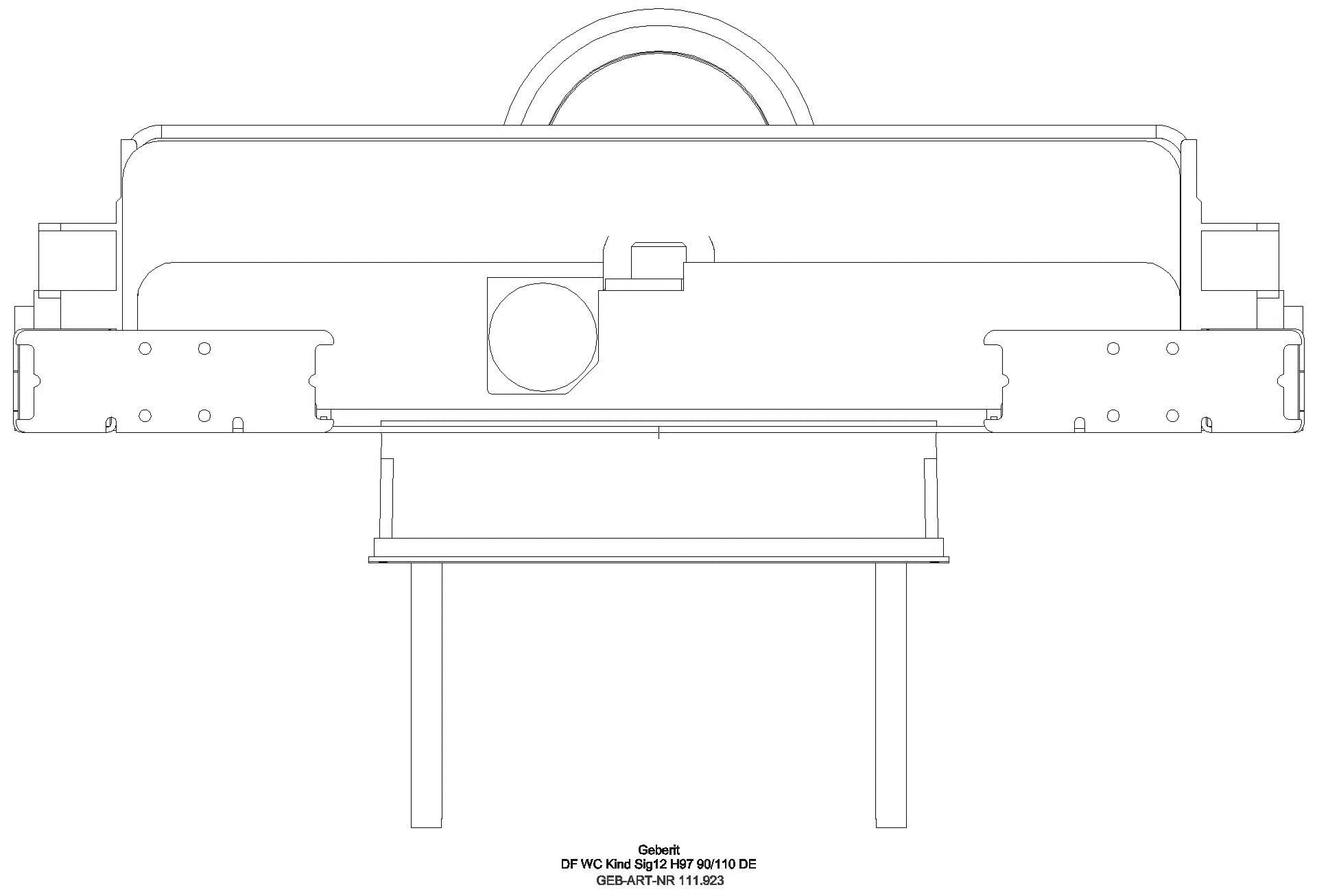 Geberit - GE Duofix Element für Kinder WWC für Stand-WC, 97cm, mit Sigma UP-SPK_111923005_g