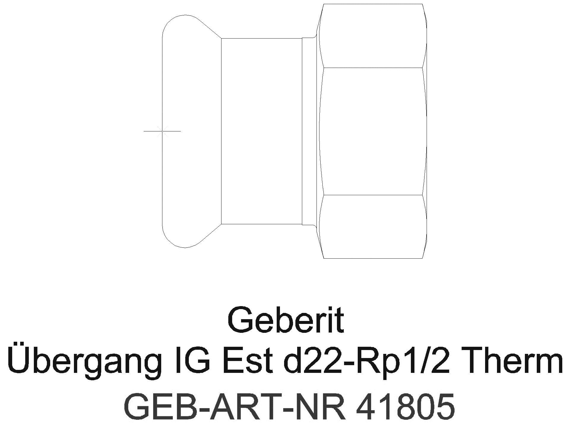 GE Mapress Therm Übergang mit IG d18-Rp3/4_41805_g