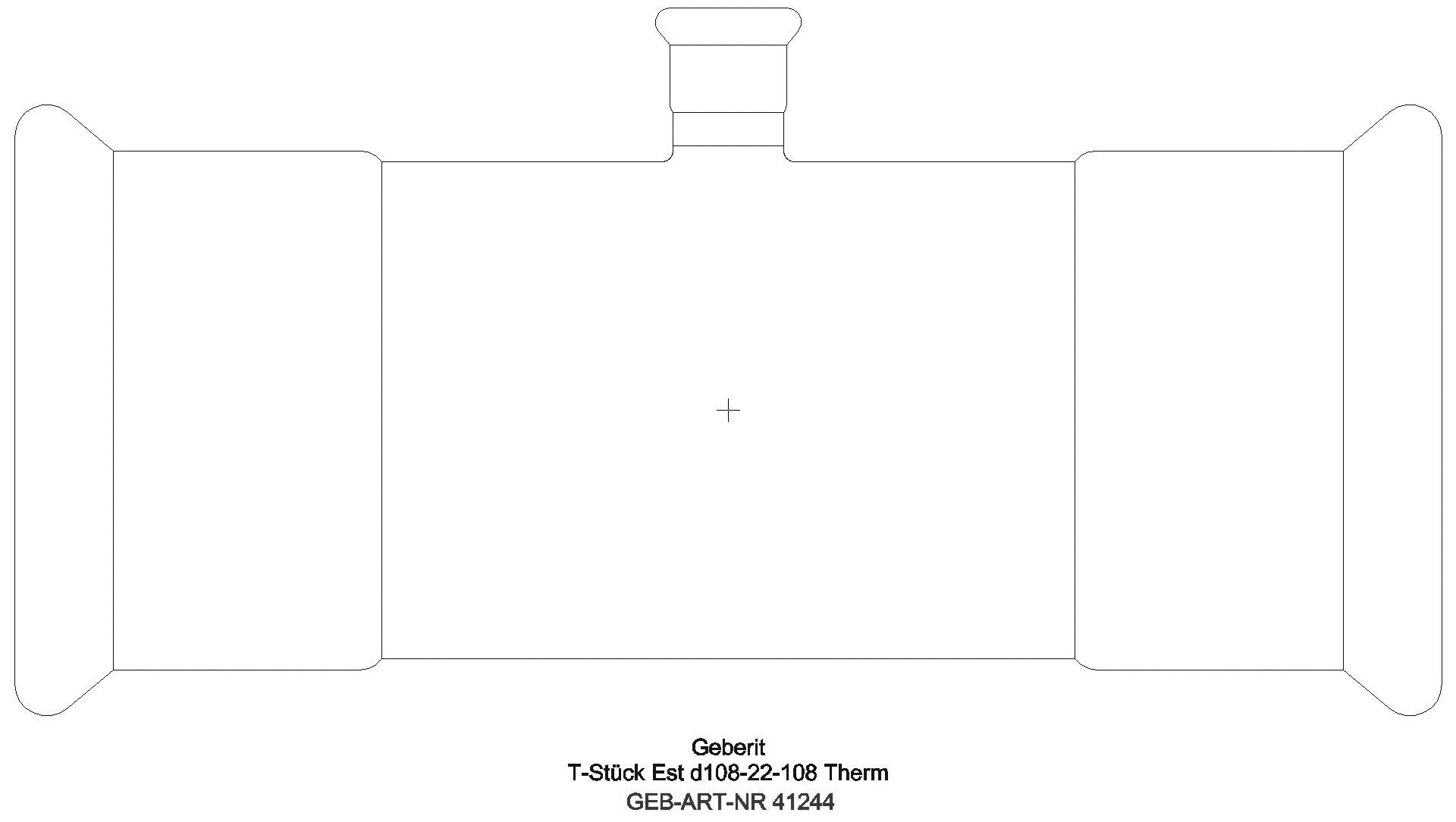 Geberit - GE Mapress Therm T-Stück reduziert d88,9-76,1-88,9_41244_a