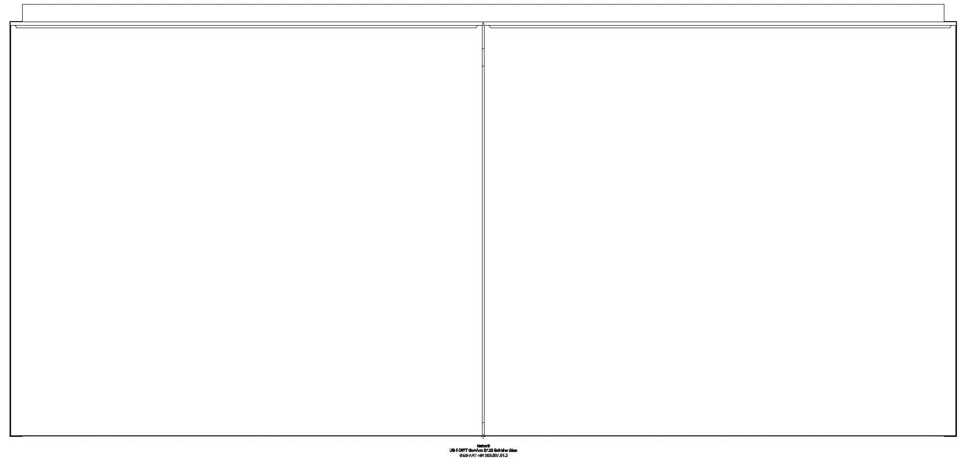 Acanto US für DWT B:120cm, 2 Schubl. 2 i.Schubl., weiß hgl./Glas weiß_ge2f_503007012_a