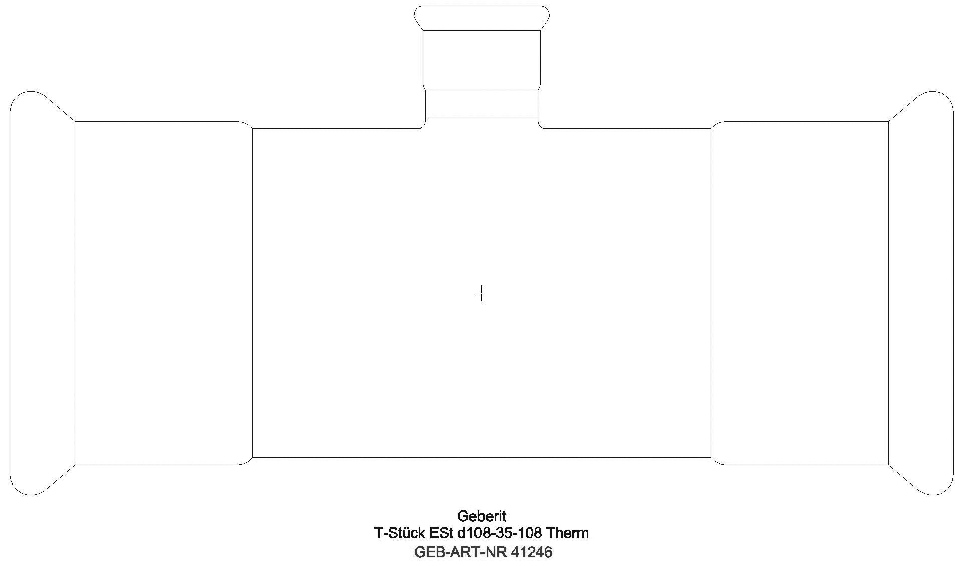 GE Mapress Therm T-Stück reduziert d108-22-108_41246_a