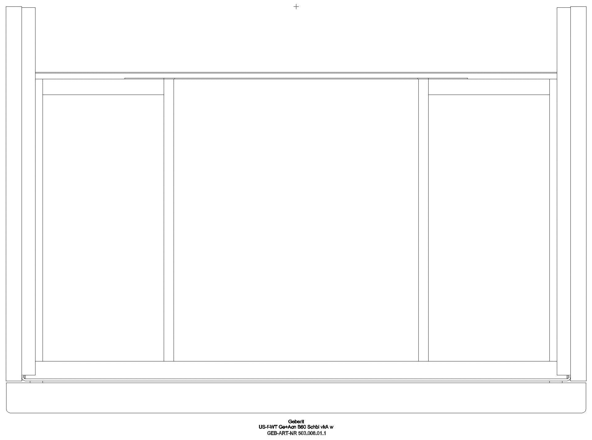 Acanto US für WT B:60cm, 1 Schubl. 1 i.Schubl., verk. Ausld., weiß hgl._503008011_g