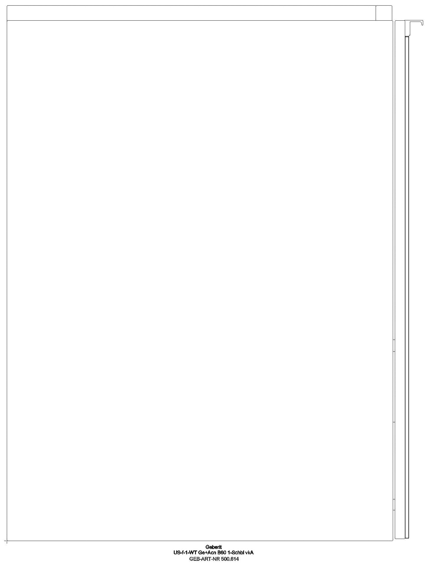 Geberit - Acanto US f. WT, 1 Schubl./I.-Schubl. verk. Ausld., 59,5x53,5x41,6cm, weiß_ge2s_500614012_l
