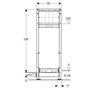 GE Duofix Element für Dusche Geberit - GE Duofix Element für Dusche