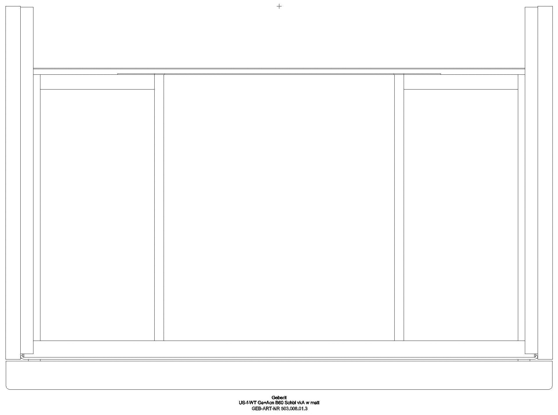 Acanto US für WT B:60cm, 1 Schubl. 1 i.Schubl., verk. Ausld., weiß matt_503008013_g