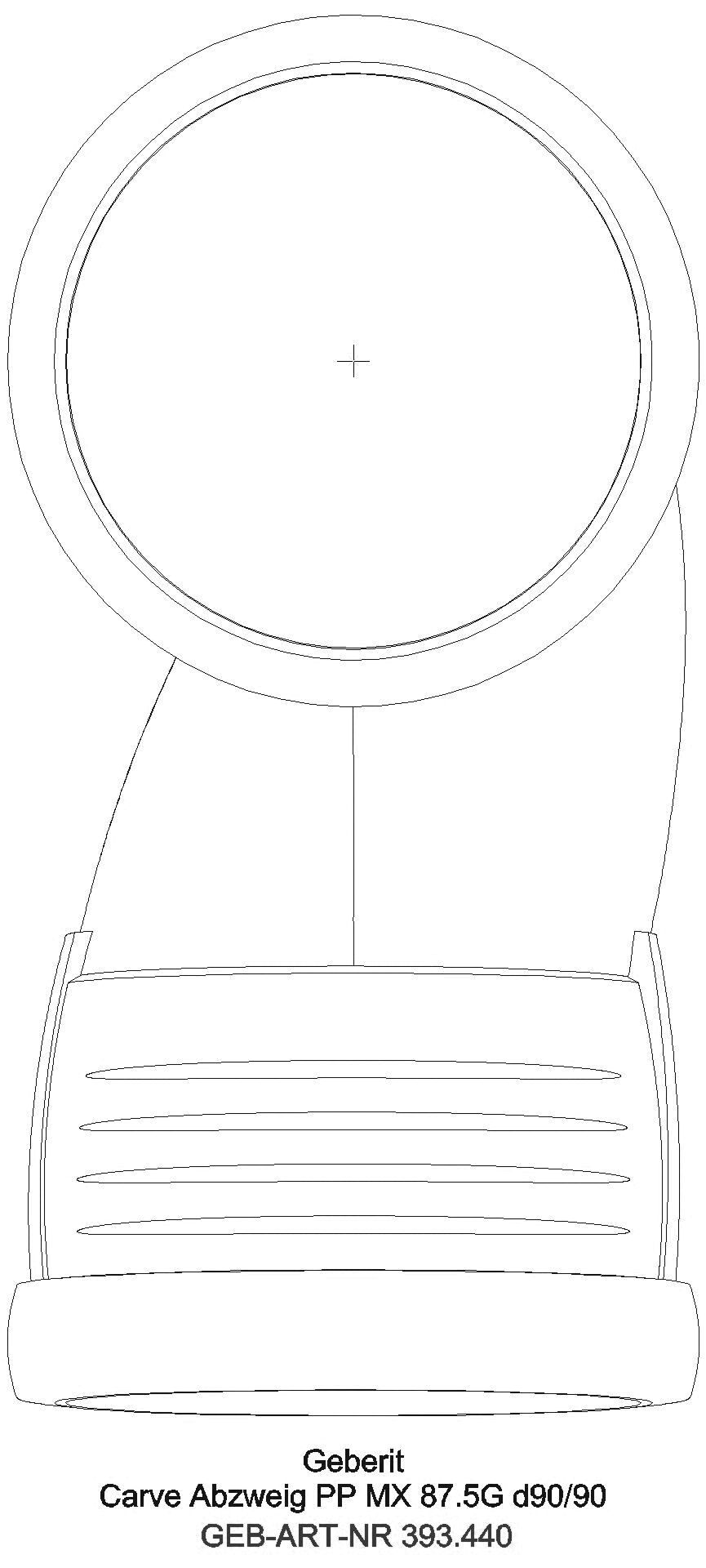 GE Silent-Pro Carve Abzweig 45Gr d90/90_393440141_g