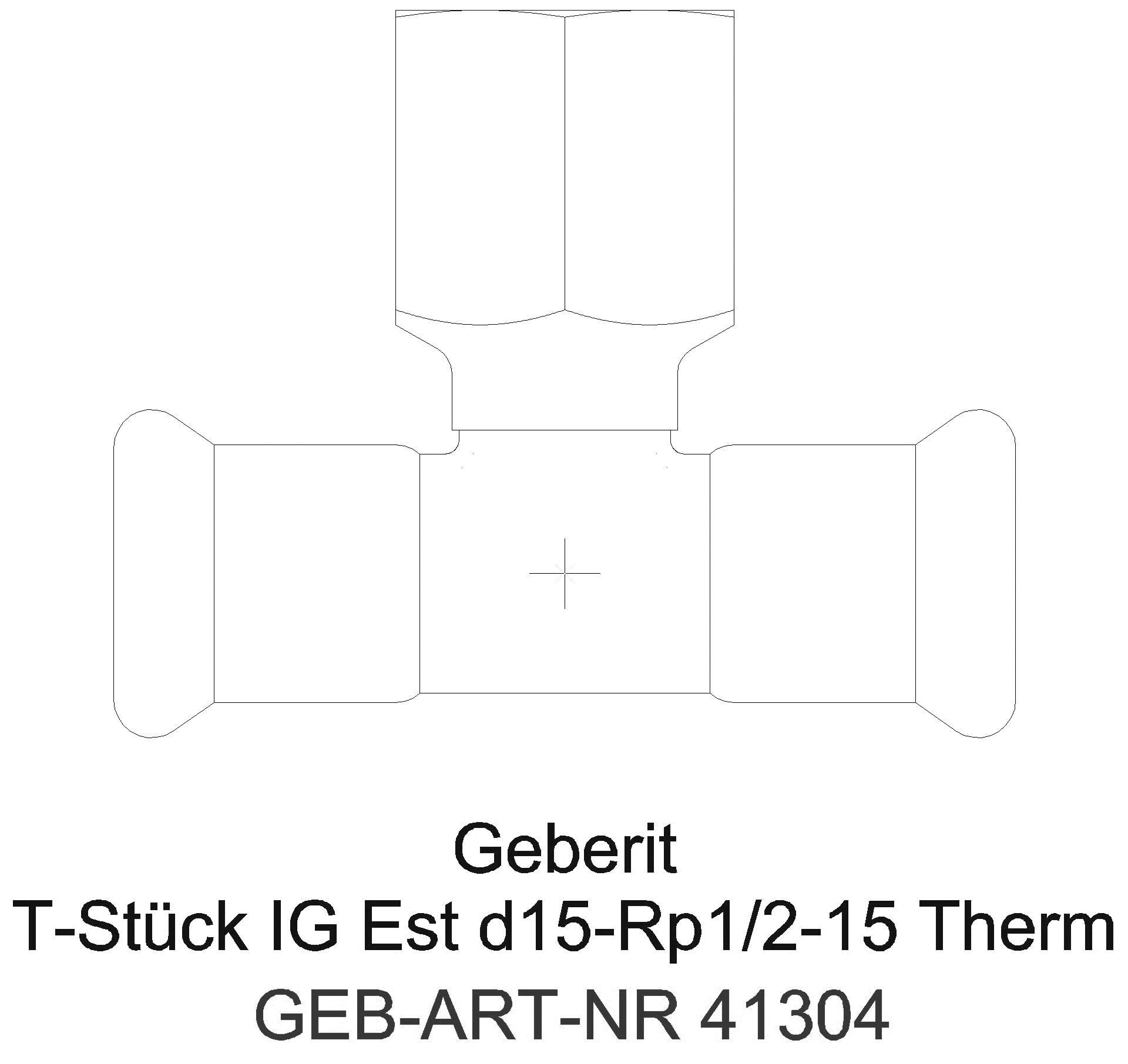 GE Mapress Therm T-Stück mit IG d108-76,1-108_41304_a