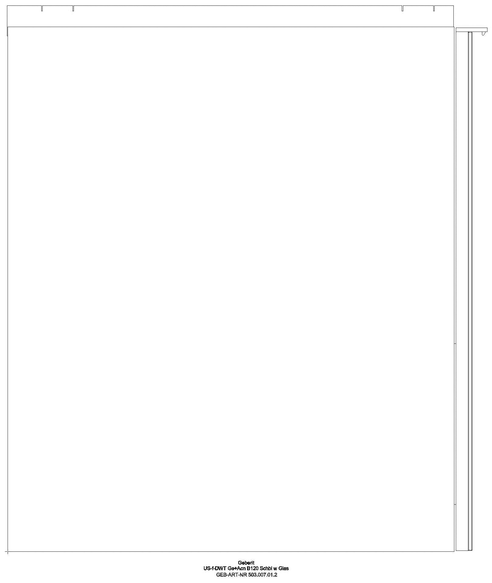 Acanto US für DWT B:120cm, 2 Schubl. 2 i.Schubl., weiß hgl./Glas weiß_ge2s_503007012_l