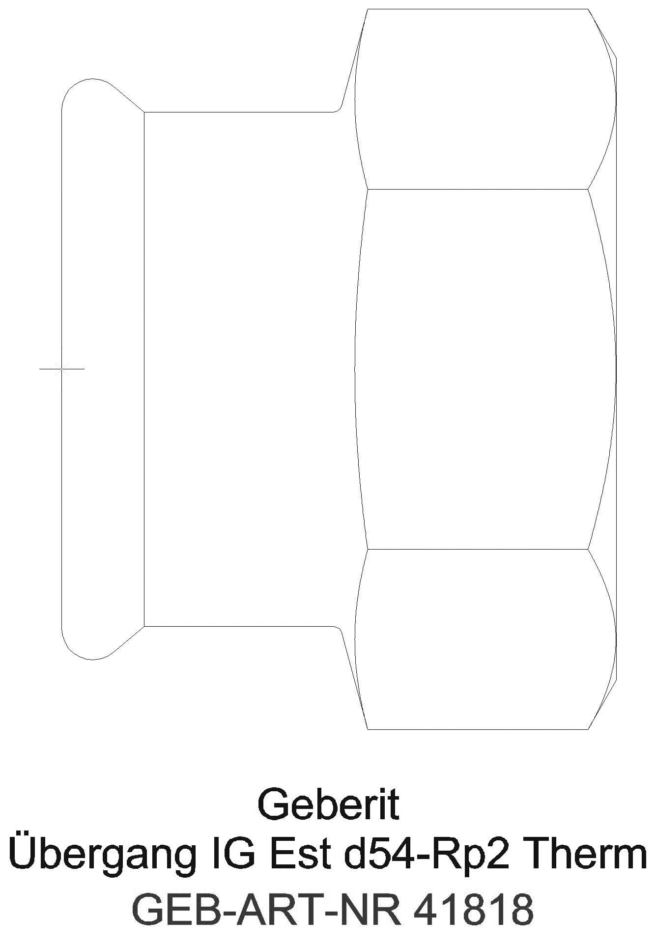 GE Mapress Therm Übergang mit IG d42-Rp1 1/2_41818_g