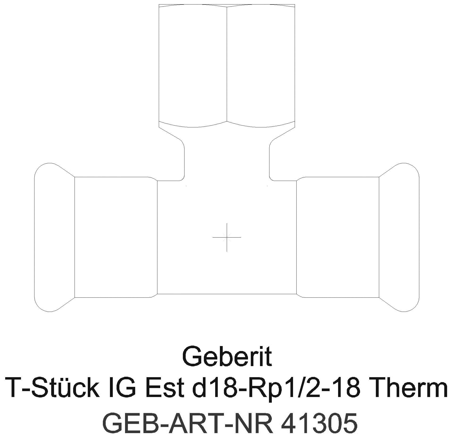 GE Mapress Therm T-Stück mit IG d15-Rp1/2-15_41305_a