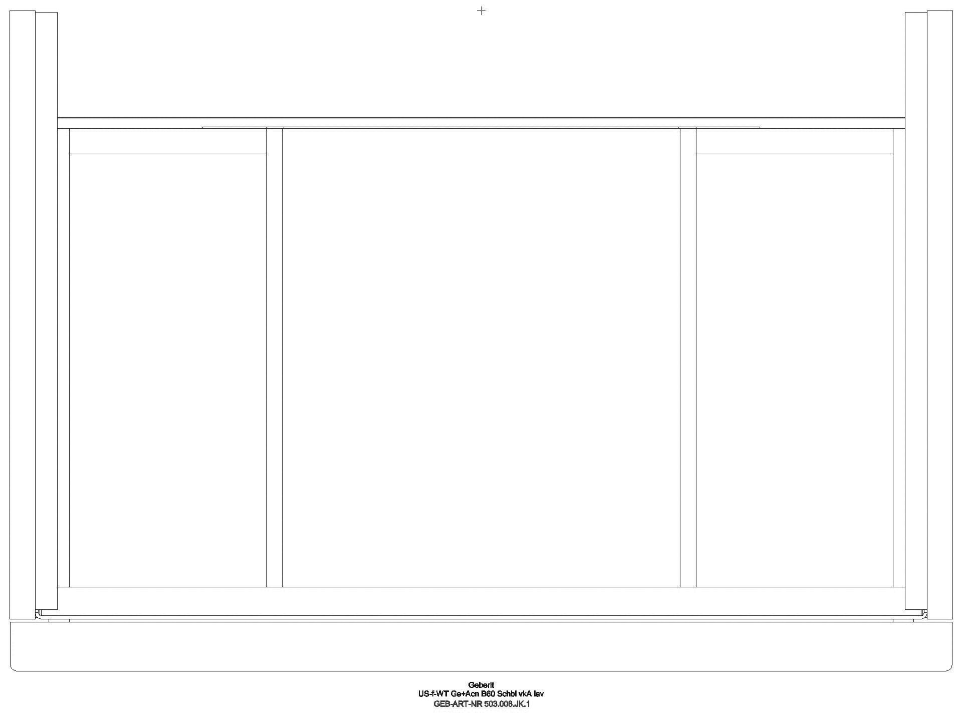 Acanto US für WT B:60cm, 1 Schubl. 1 i.Schubl., verk. Ausld., lava matt_503008jk1_g