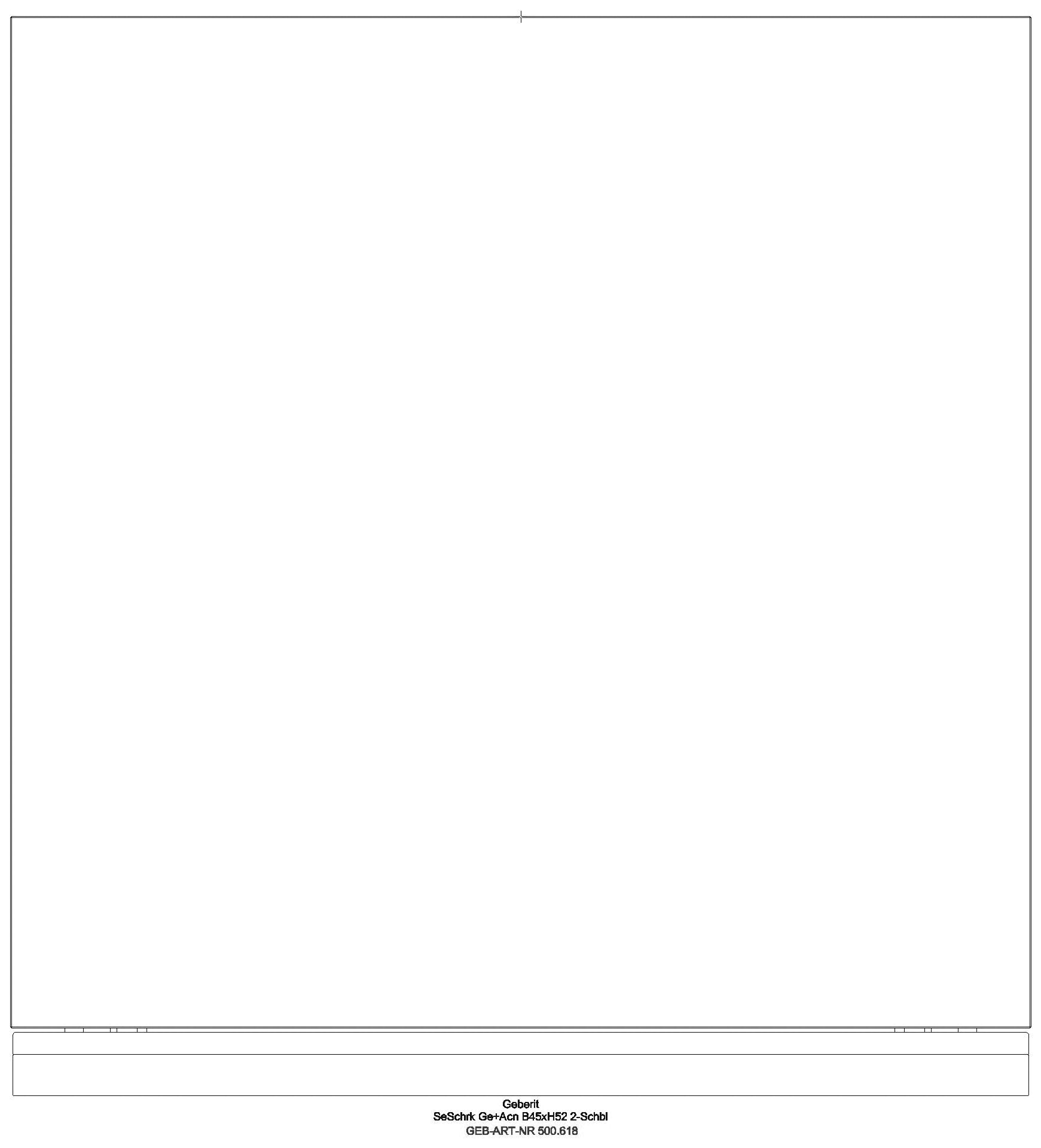 Geberit - Acanto Seitenschrank mit 1 Schublade u. Innenschublade, 45x52x47,6cm, lava_500618jk2_g