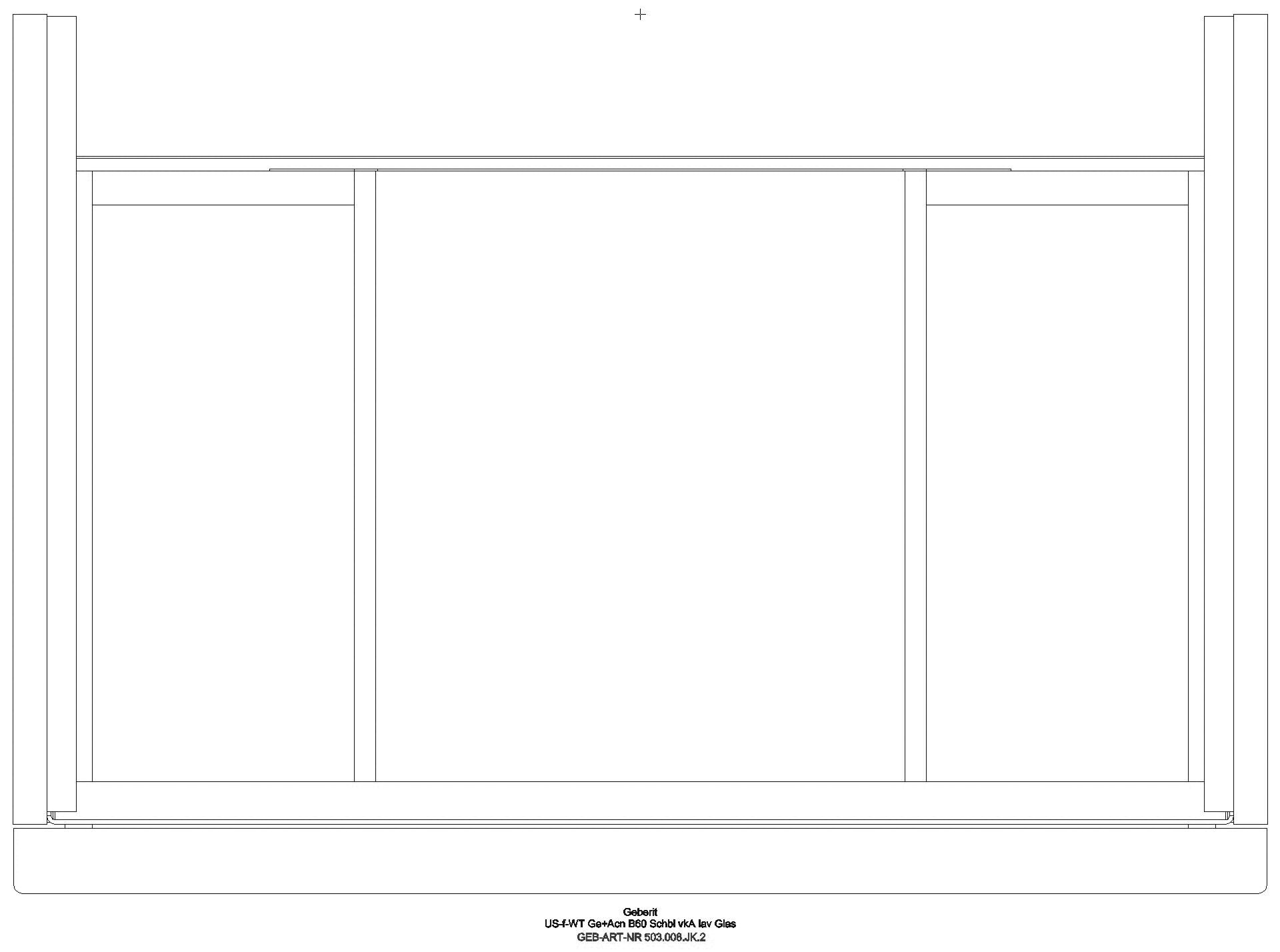 Acanto US für WT B:60cm, 1 Schubl. 1 i.Schubl., v.Ausl., lava matt/Gl. lava_503008jk2_g
