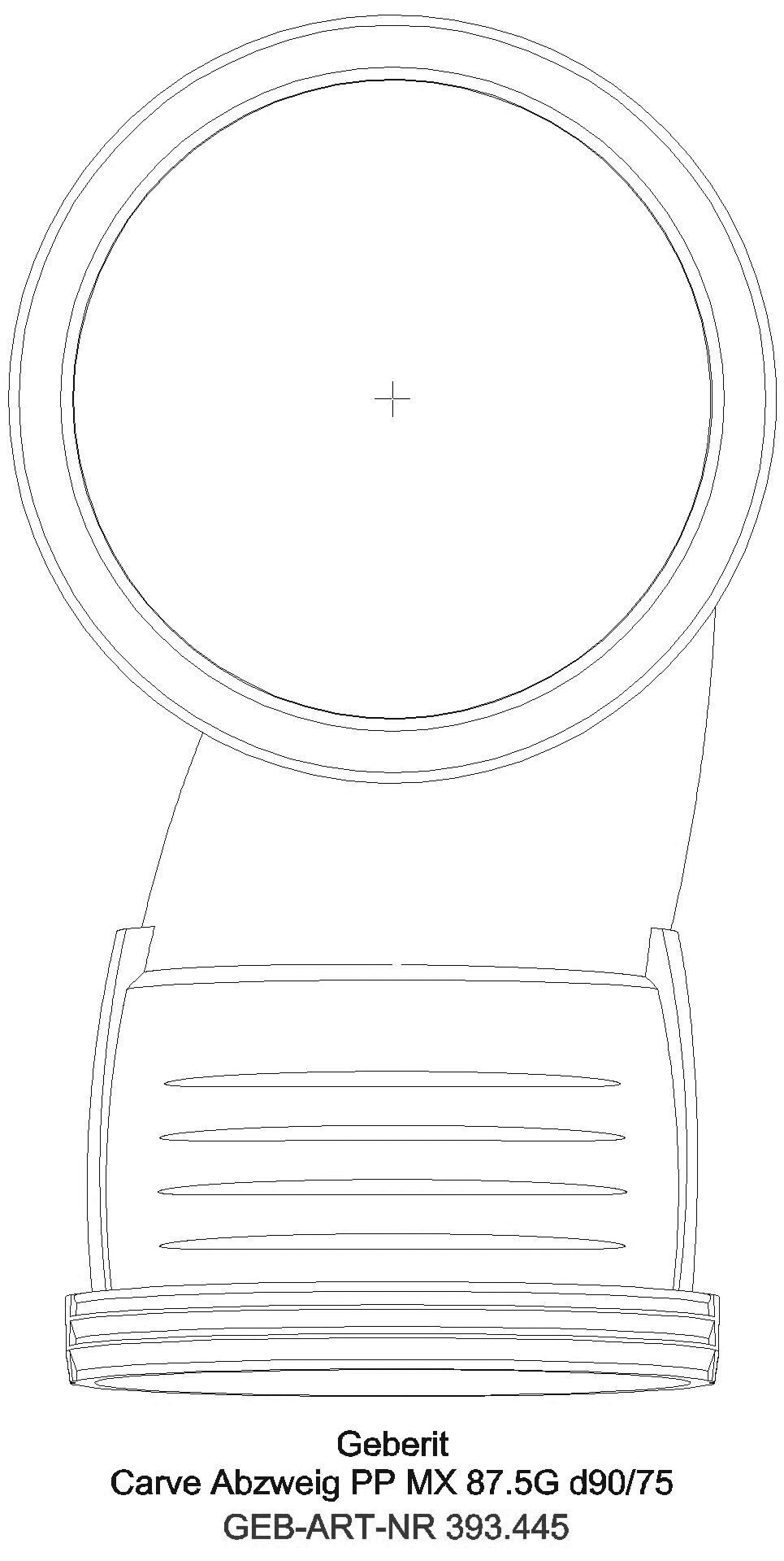 GE Silent-Pro Carve Abzweig 87,5Gr, d90/50_393445141_g