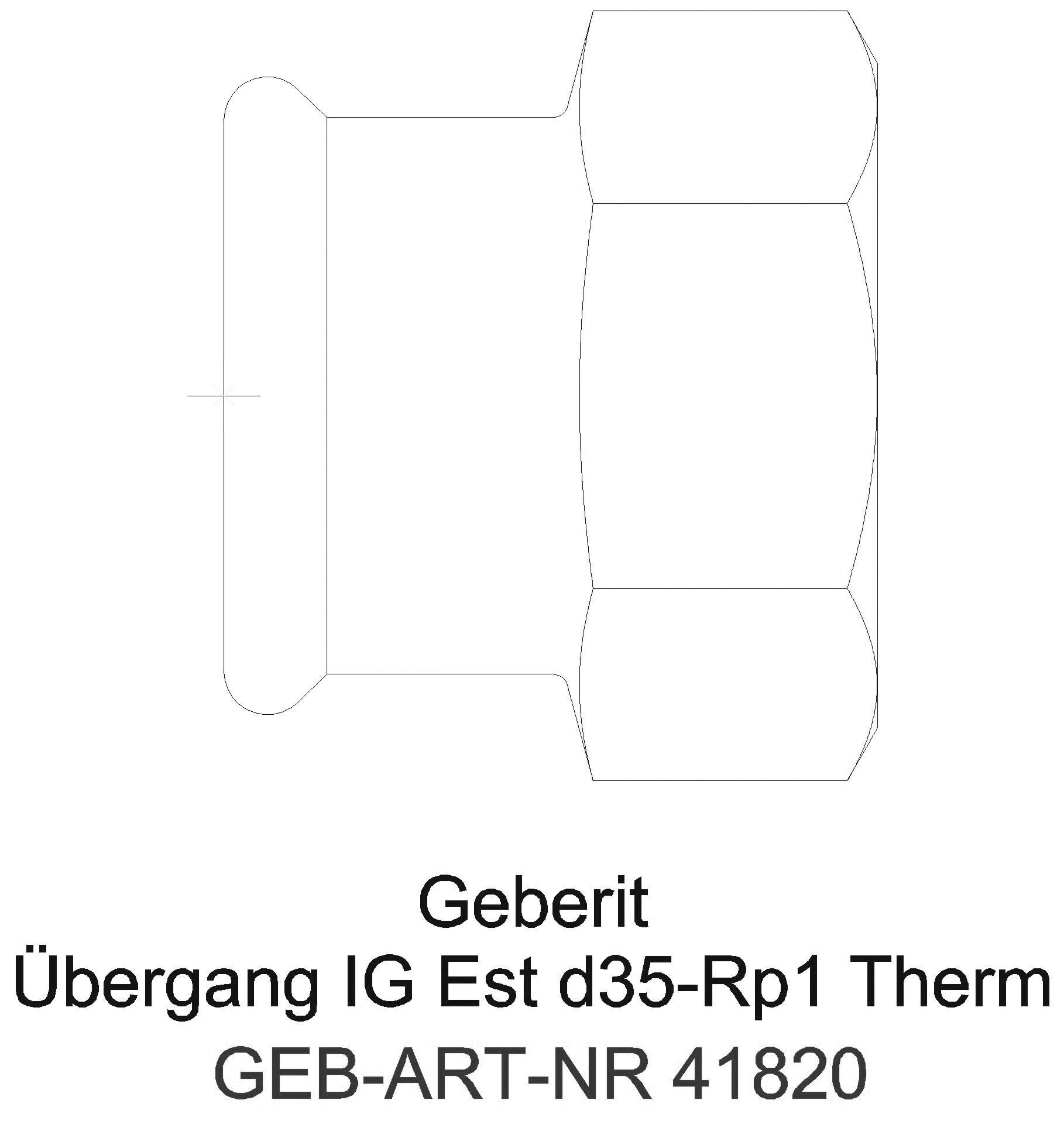 GE Mapress Therm Übergang mit IG d28-Rp3/4_41820_g