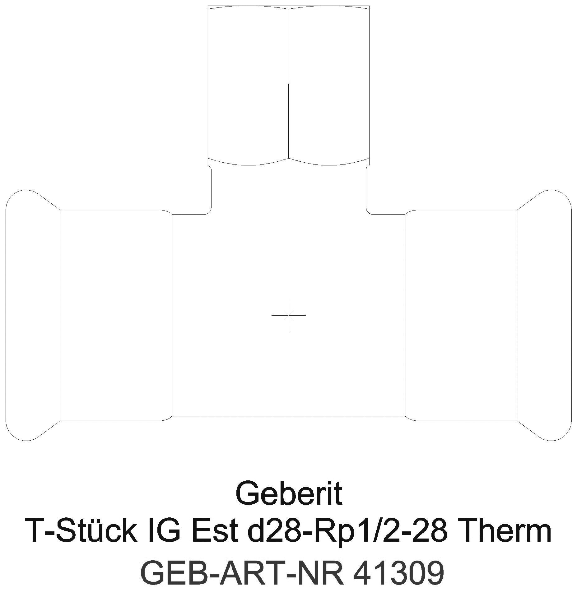 GE Mapress Therm T-Stück mit IG d22-Rp1/2-22_41309_a