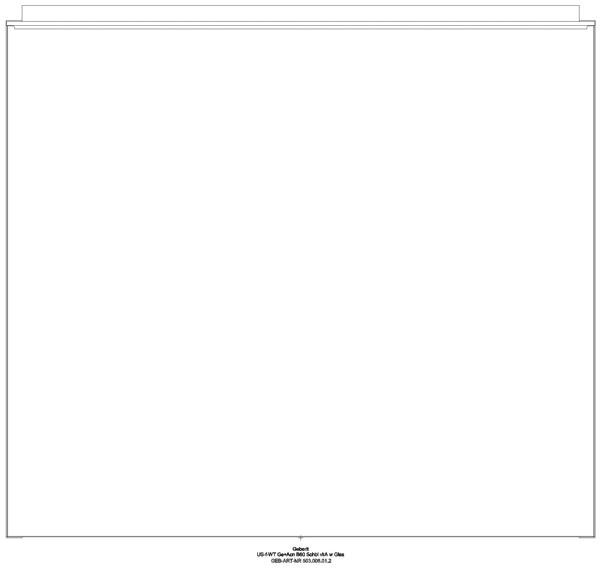 Acanto US für WT B:60cm, 1 Schubl. 1 i.Schubl., v.Ausl., weiß hgl./Gl. weiß_ge2f_503008012_a