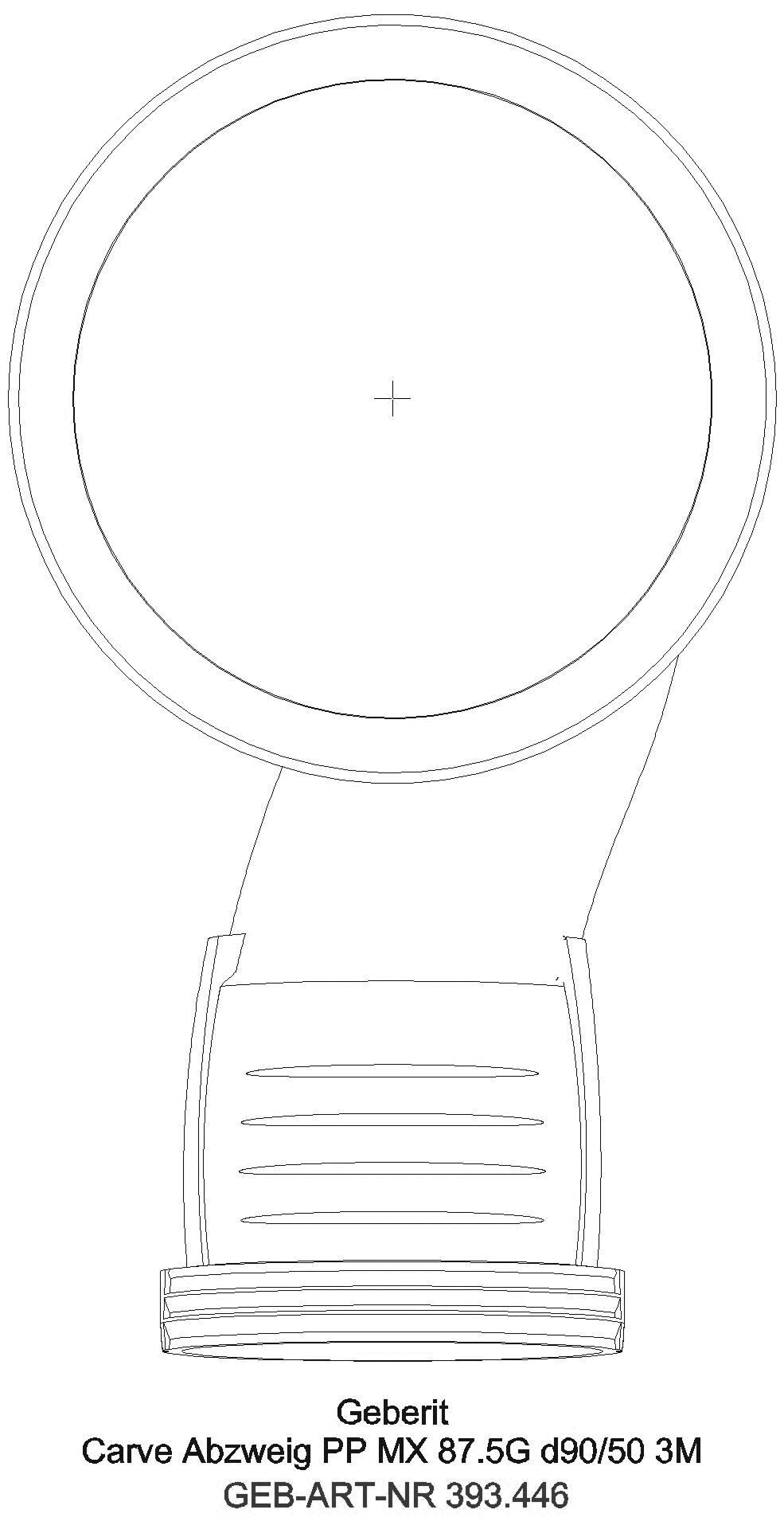 GE Silent-Pro Carve Abzweig 87,5Gr, d90/75_393446141_g
