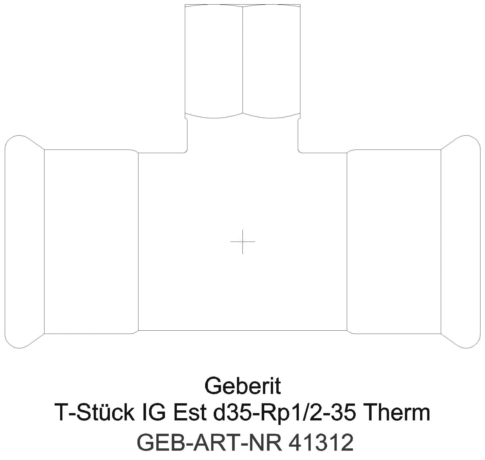 GE Mapress Therm T-Stück mit IG d28-Rp1/2-28_41312_a