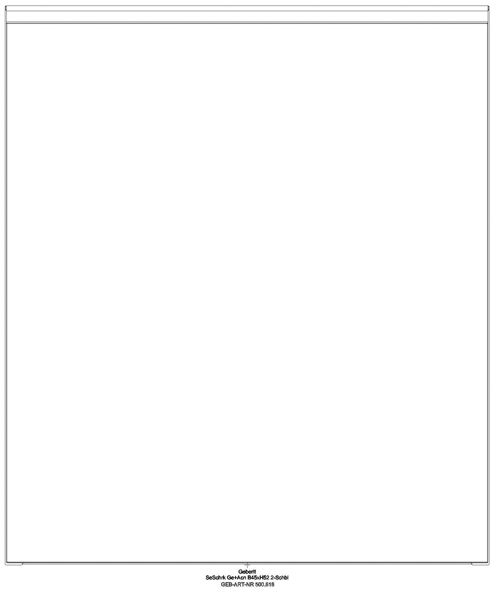 Geberit - Acanto Seitenschrank mit 1 Schublade u. Innenschublade, 45x52x47,6cm, weiß_ge2f_500618012_a