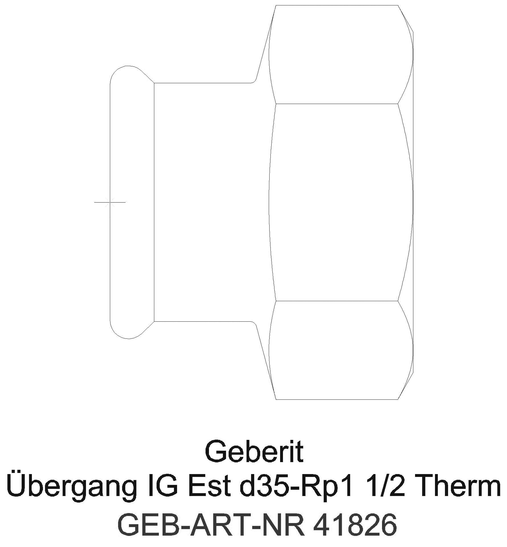 Geberit - GE Mapress Therm Übergang mit IG d22-Rp1_41826_g