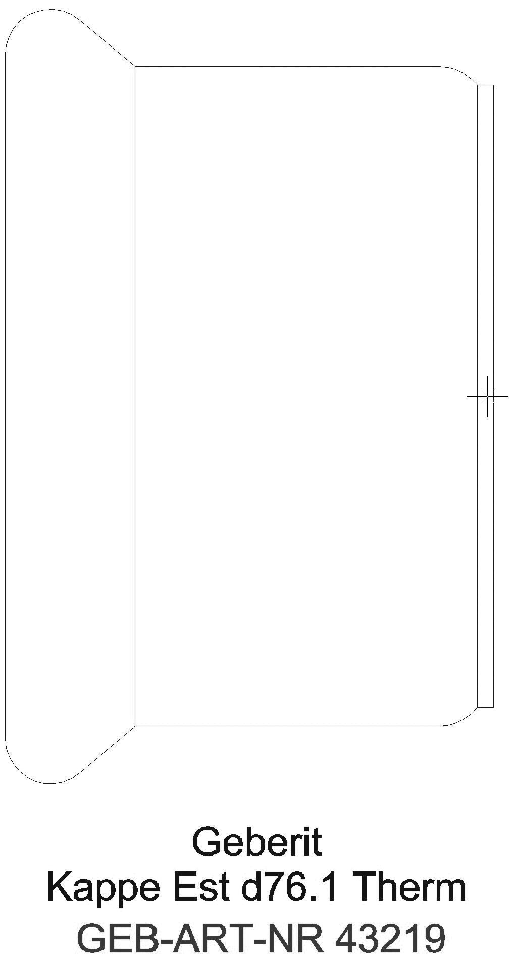 Geberit - GE Mapress Therm Kappe d76,1 _43219_a