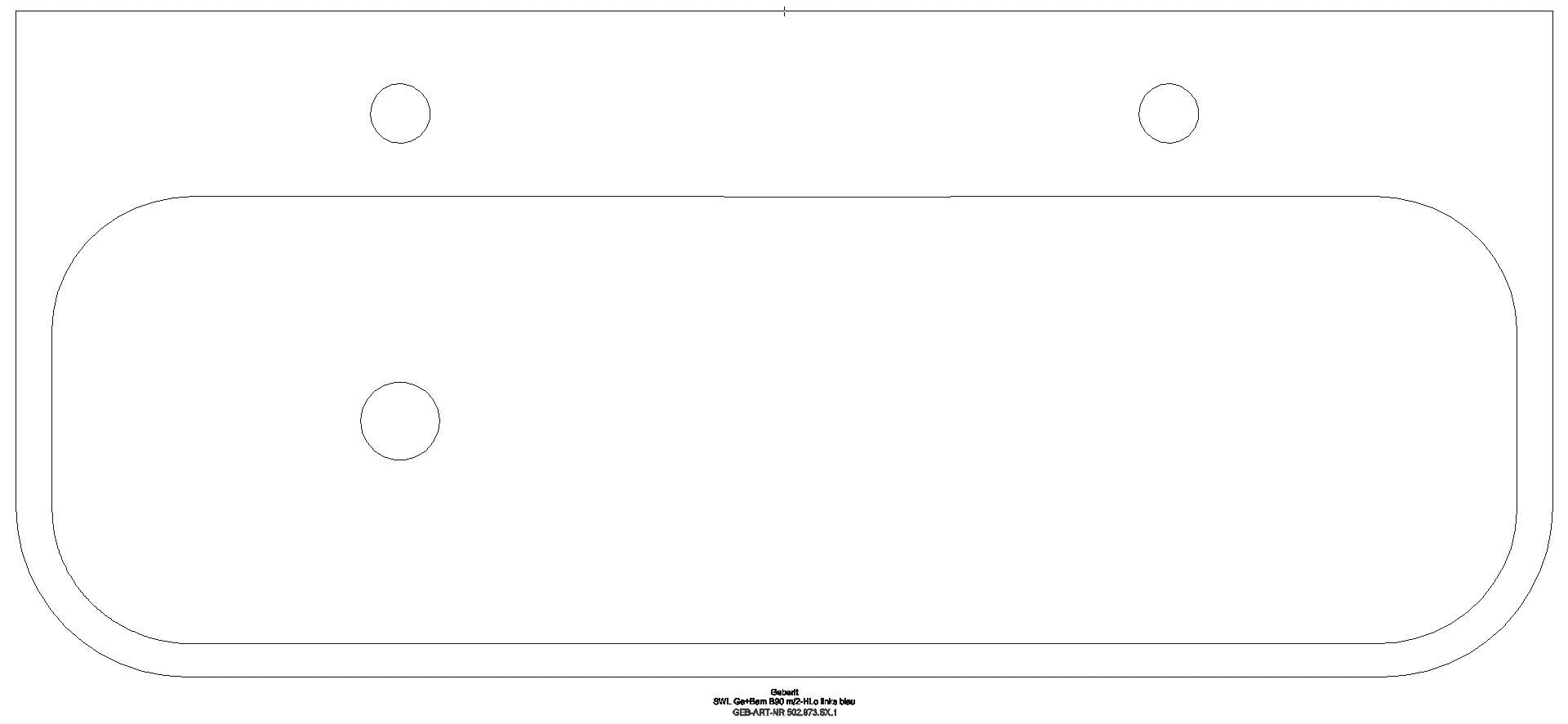 Bambini Spiel-/Waschlandschaft B:90cm 2 Waschpl., tieferes B li, 2 Hl., blau_502973sx1_g