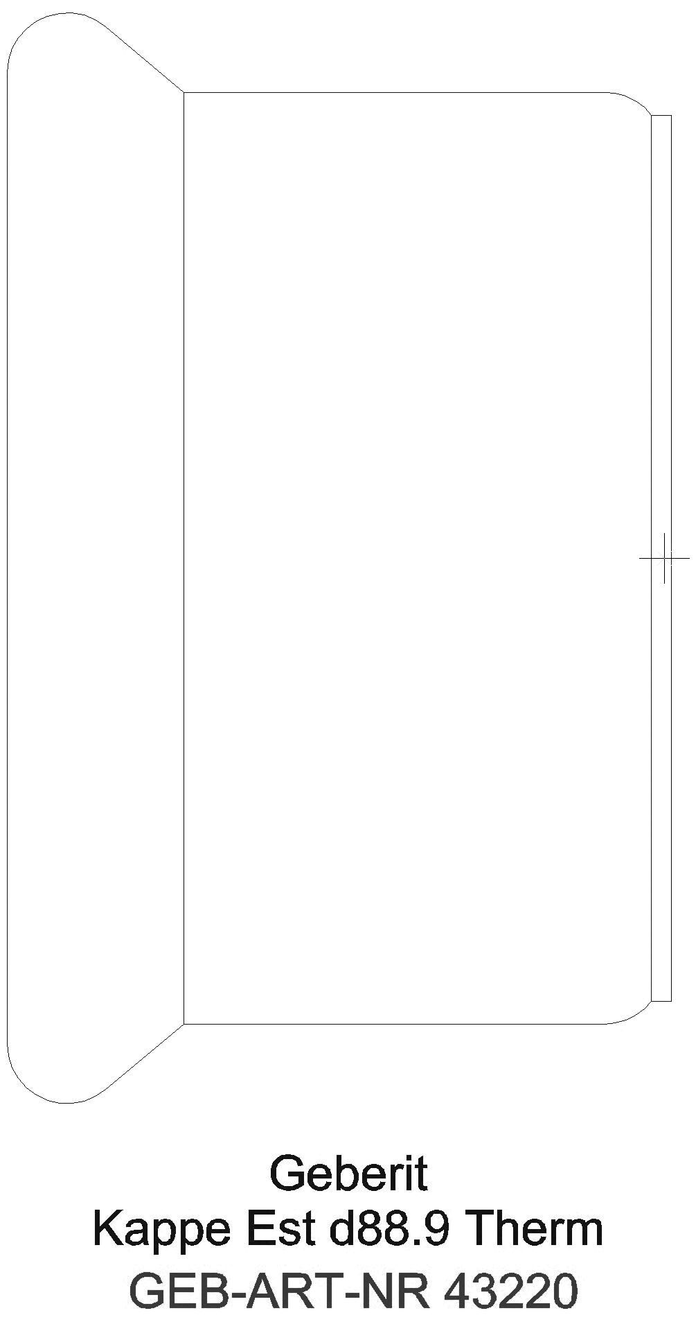 Geberit - GE Mapress Therm Kappe d88,9 _43220_a