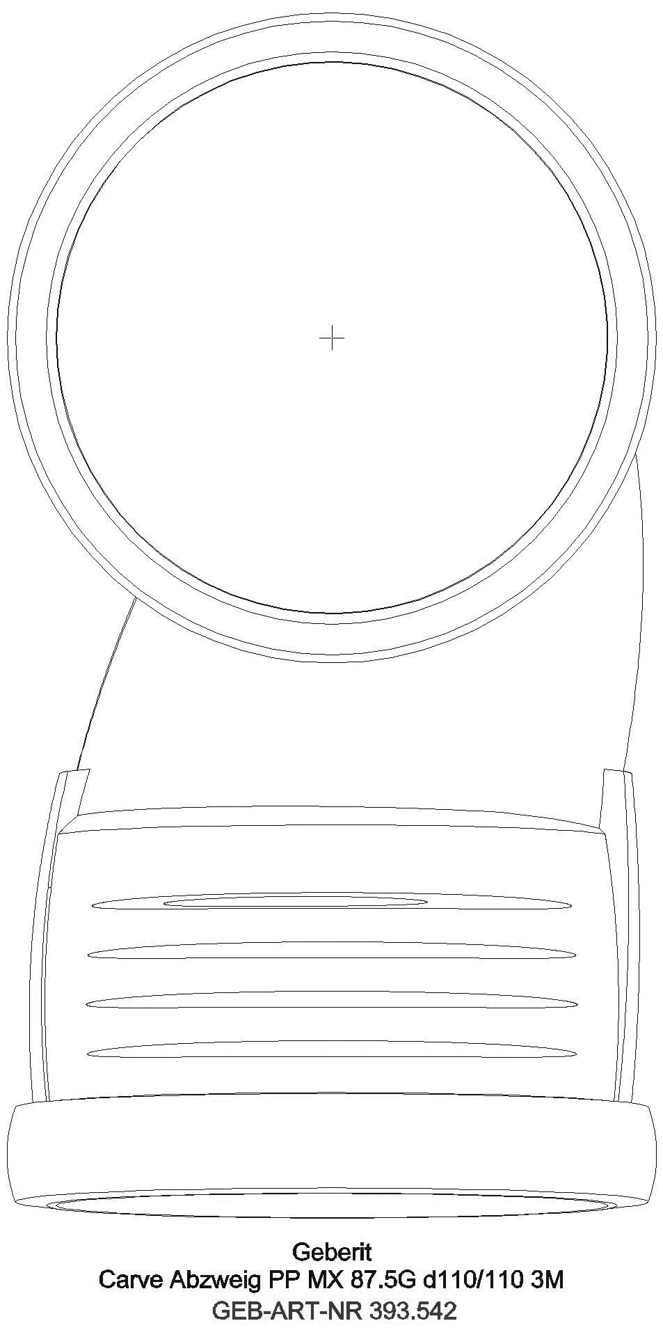 GE Silent-Pro Carve Abzweig 87,5Gr, d110/90_393542141_g