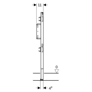 GE Duofix Element für Dusche Geberit - GE Duofix Element für Dusche