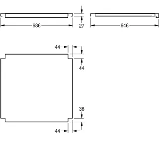 AR MAXIMA Ablage, Edelstahl KWC Aquarotter - AR MAXIMA Ablage, Edelstahl
