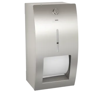 AR STRATOS WC-Doppelrollenhalter, Edelstahl, AP KWC Aquarotter - AR STRATOS WC-Doppelrollenhalter, Edelstahl, AP