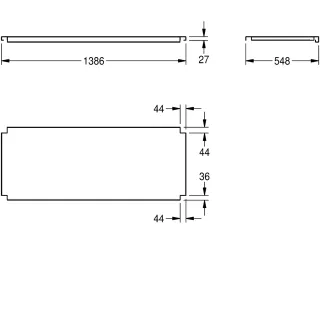 AR MAXIMA Ablage, Edelstahl KWC Aquarotter - AR MAXIMA Ablage, Edelstahl