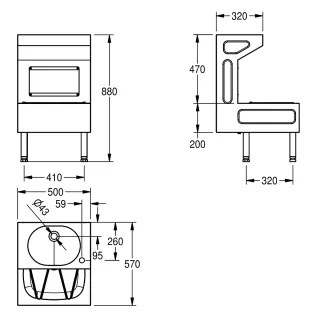 AR SIRIUS Standausguss-Waschtischkombination, Edelstahl KWC Aquarotter - AR SIRIUS Standausguss-Waschtischkombination, Edelstahl (GTIN: 7612979000016, HAN: 2000071907)